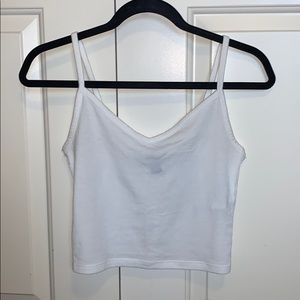 White Forever 21 Cropped Tank